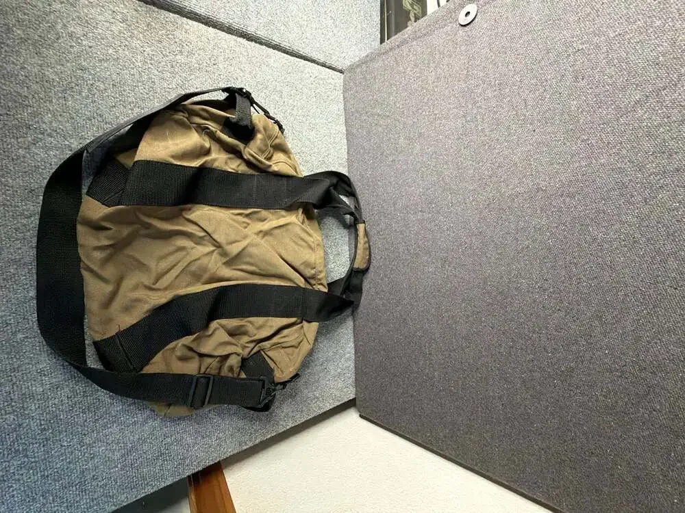 Eddie Bauer Canvas Duffle Bag Brown Travel Gym Bag